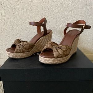 Coach Wedge Sandals, sz 5